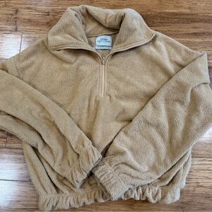 Urban Outfitters Cropped Fleece zip